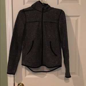 Ivivva Black and white zip up jacket